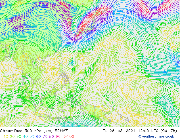  300 hPa ECMWF  28.05.2024 12 UTC