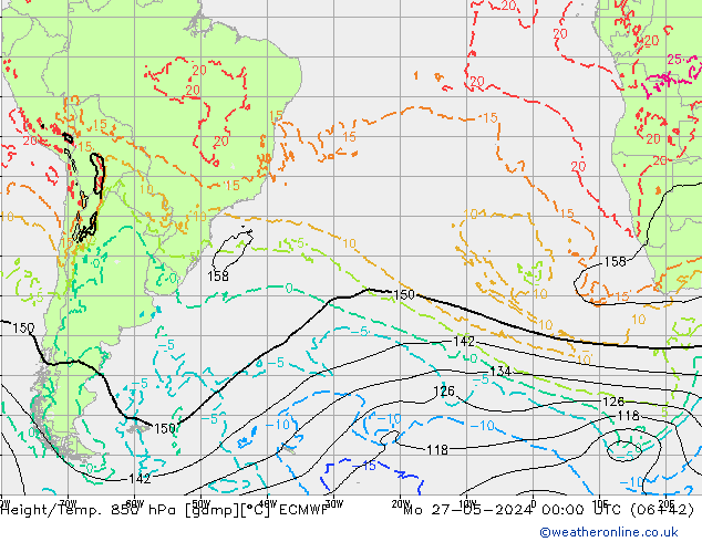 Z500/Rain (+SLP)/Z850 ECMWF  27.05.2024 00 UTC