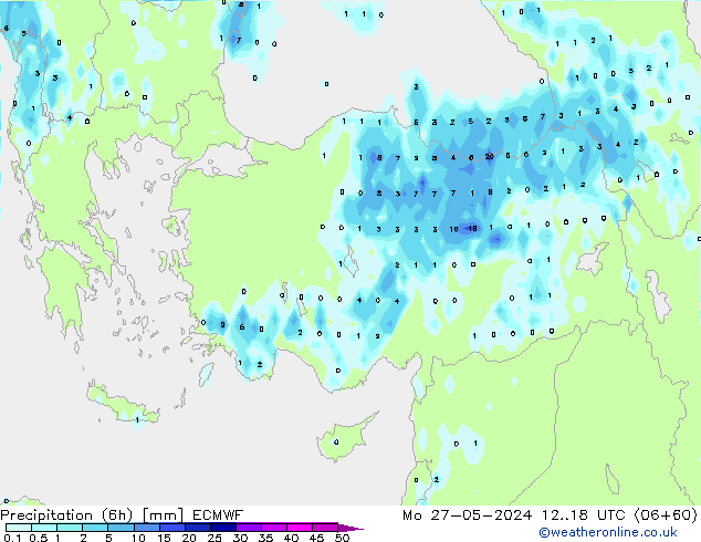 Z500/Rain (+SLP)/Z850 ECMWF Mo 27.05.2024 18 UTC