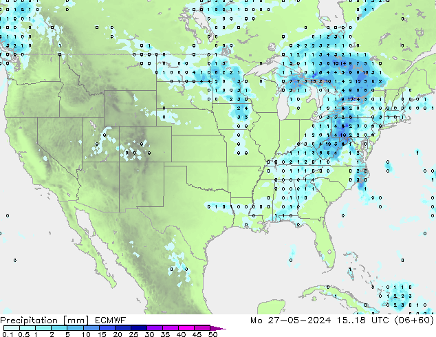 Neerslag ECMWF ma 27.05.2024 18 UTC