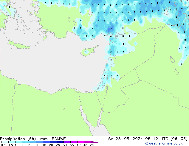 Z500/Rain (+SLP)/Z850 ECMWF Sa 25.05.2024 12 UTC