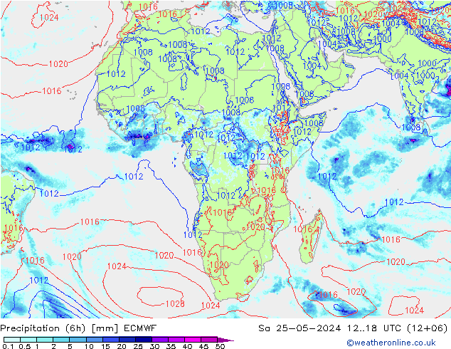 Z500/Rain (+SLP)/Z850 ECMWF  25.05.2024 18 UTC