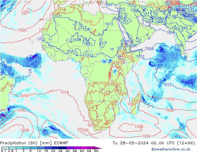 Z500/Rain (+SLP)/Z850 ECMWF  28.05.2024 06 UTC