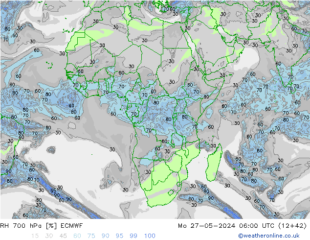 RV 700 hPa ECMWF ma 27.05.2024 06 UTC