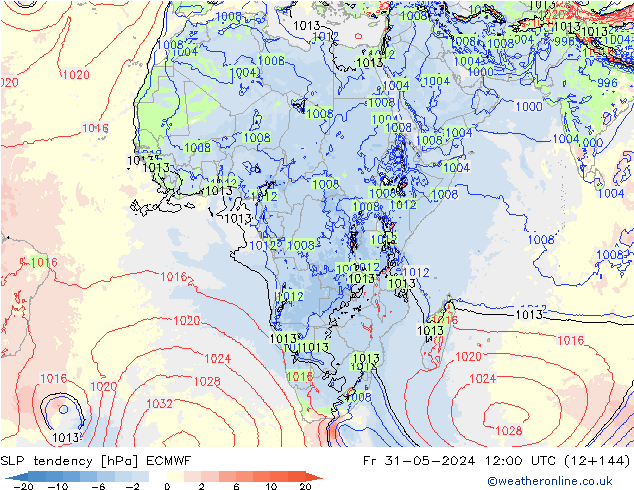 tendencja ECMWF pt. 31.05.2024 12 UTC