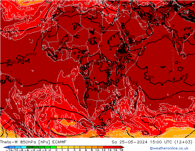 Theta-W 850hPa ECMWF so. 25.05.2024 15 UTC