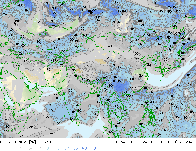 RH 700 hPa ECMWF mar 04.06.2024 12 UTC