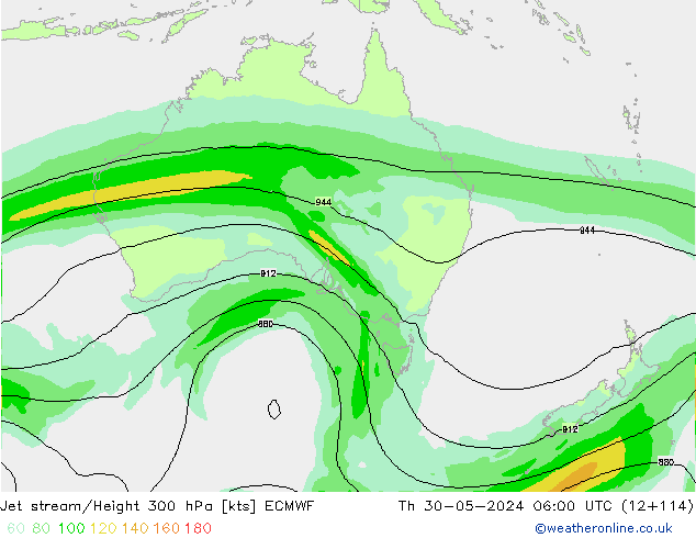 Straalstroom ECMWF do 30.05.2024 06 UTC