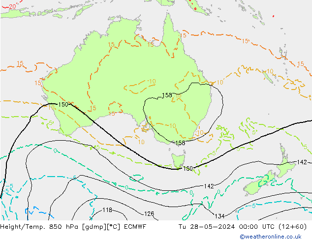 Z500/Rain (+SLP)/Z850 ECMWF mar 28.05.2024 00 UTC