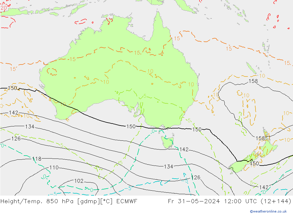 Z500/Regen(+SLP)/Z850 ECMWF vr 31.05.2024 12 UTC