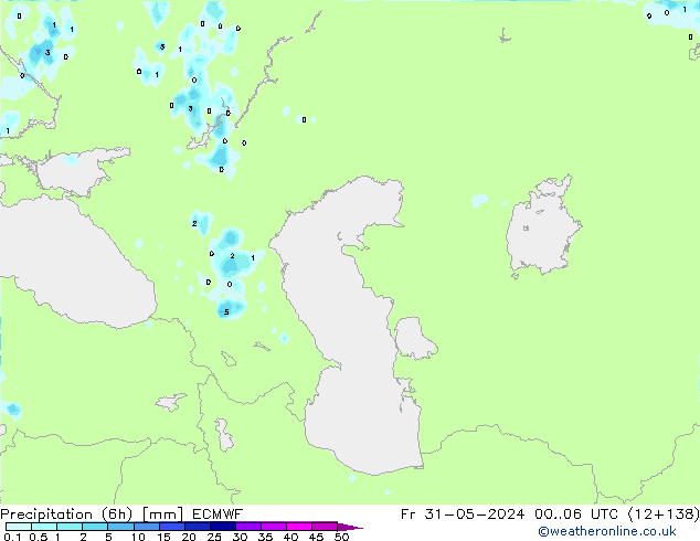 Z500/Rain (+SLP)/Z850 ECMWF Fr 31.05.2024 06 UTC