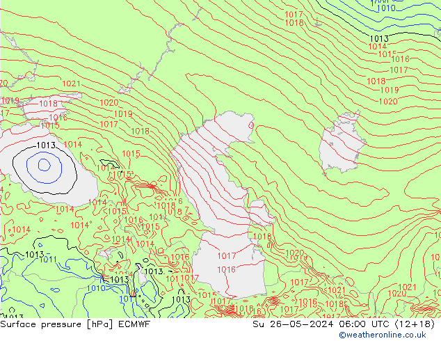 ciśnienie ECMWF nie. 26.05.2024 06 UTC