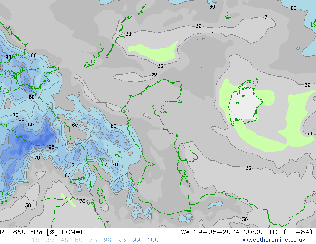 RV 850 hPa ECMWF wo 29.05.2024 00 UTC