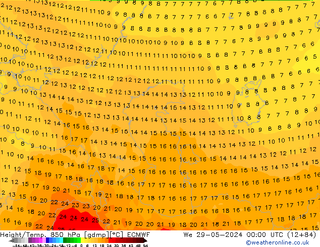 Z500/Rain (+SLP)/Z850 ECMWF We 29.05.2024 00 UTC