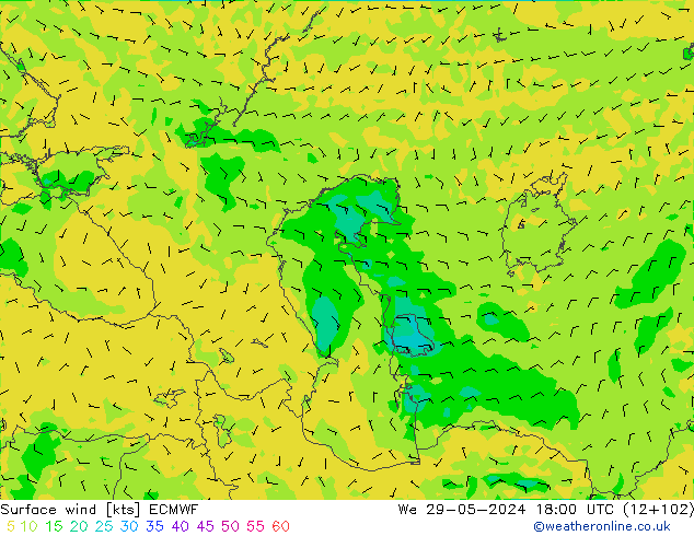  10 m ECMWF  29.05.2024 18 UTC