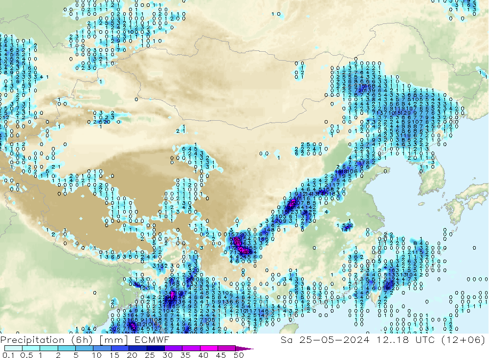 Z500/Regen(+SLP)/Z850 ECMWF za 25.05.2024 18 UTC