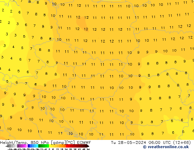 Z500/Rain (+SLP)/Z850 ECMWF Tu 28.05.2024 06 UTC