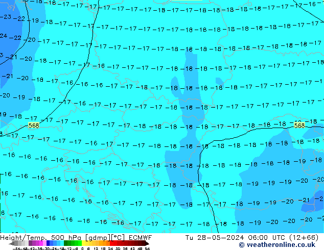 Z500/Rain (+SLP)/Z850 ECMWF Tu 28.05.2024 06 UTC