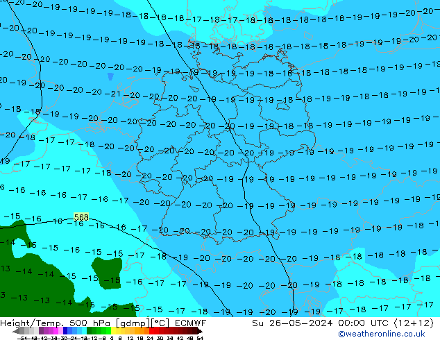 Z500/Rain (+SLP)/Z850 ECMWF Ne 26.05.2024 00 UTC