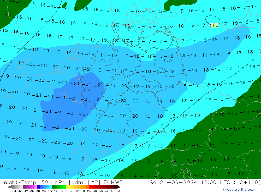 Z500/Rain (+SLP)/Z850 ECMWF sáb 01.06.2024 12 UTC