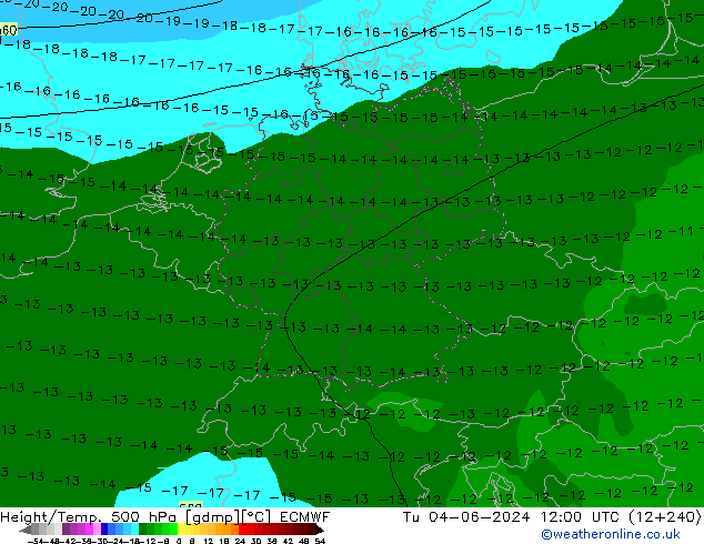 Z500/Rain (+SLP)/Z850 ECMWF ��� 04.06.2024 12 UTC