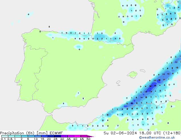 Z500/Rain (+SLP)/Z850 ECMWF  02.06.2024 00 UTC