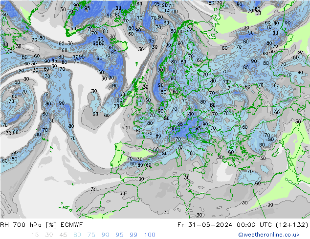 RV 700 hPa ECMWF vr 31.05.2024 00 UTC