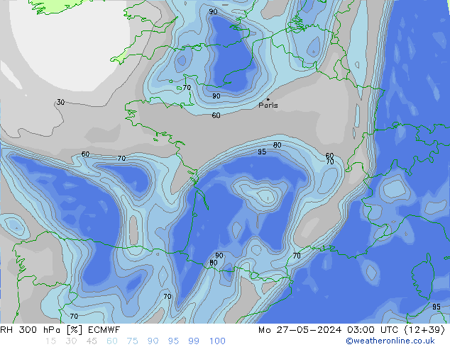 RV 300 hPa ECMWF ma 27.05.2024 03 UTC