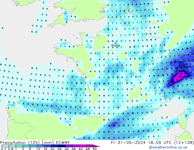 opad (12h) ECMWF pt. 31.05.2024 06 UTC