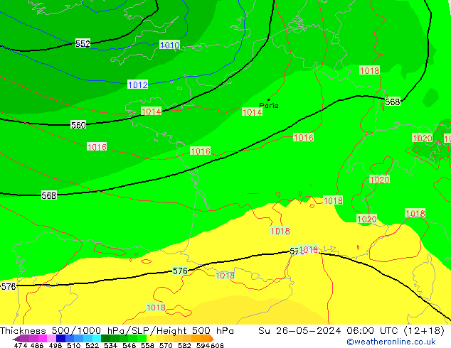 Thck 500-1000hPa ECMWF Ne 26.05.2024 06 UTC