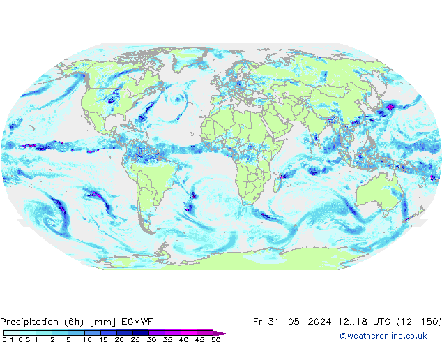 Z500/Rain (+SLP)/Z850 ECMWF Fr 31.05.2024 18 UTC