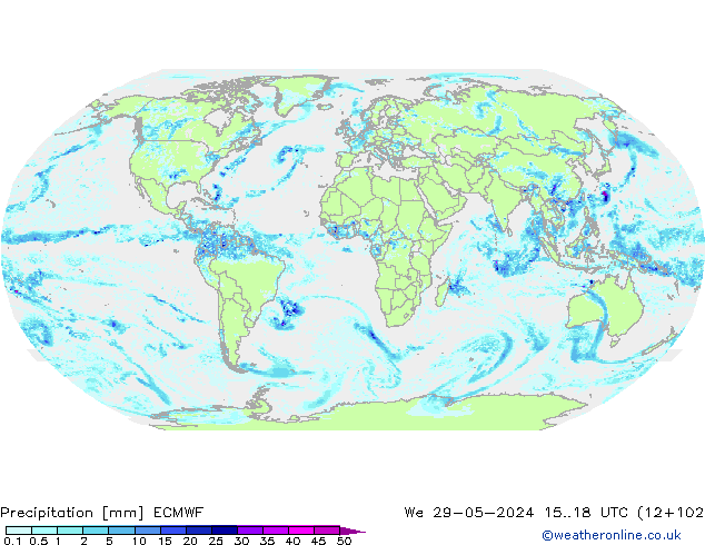 Yağış ECMWF Çar 29.05.2024 18 UTC