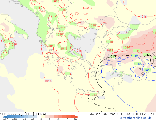 SLP tendency ECMWF Seg 27.05.2024 18 UTC