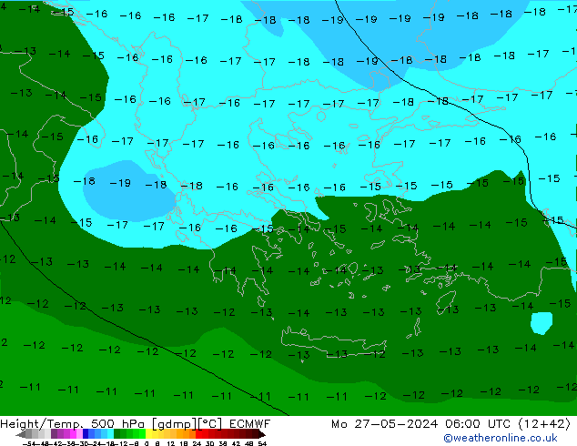 Z500/Rain (+SLP)/Z850 ECMWF lun 27.05.2024 06 UTC