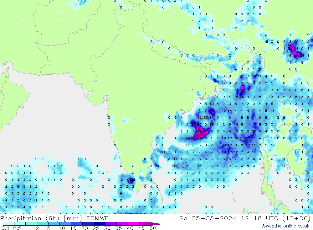 Z500/Regen(+SLP)/Z850 ECMWF za 25.05.2024 18 UTC