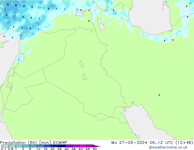 Z500/Rain (+SLP)/Z850 ECMWF Mo 27.05.2024 12 UTC