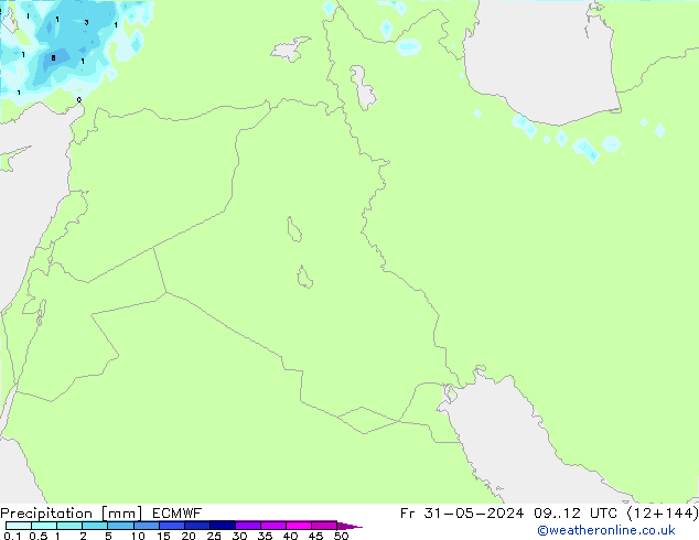 Precipitation ECMWF Fr 31.05.2024 12 UTC