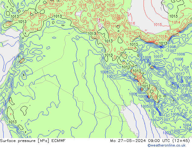 pression de l'air ECMWF lun 27.05.2024 09 UTC