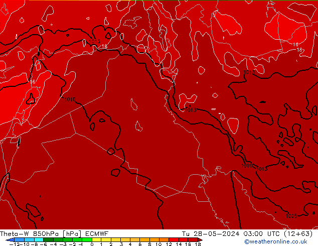 Theta-W 850hPa ECMWF Ter 28.05.2024 03 UTC