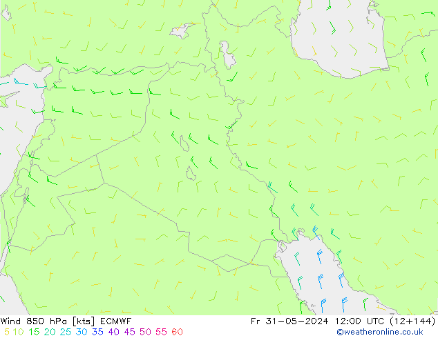  850 hPa ECMWF  31.05.2024 12 UTC