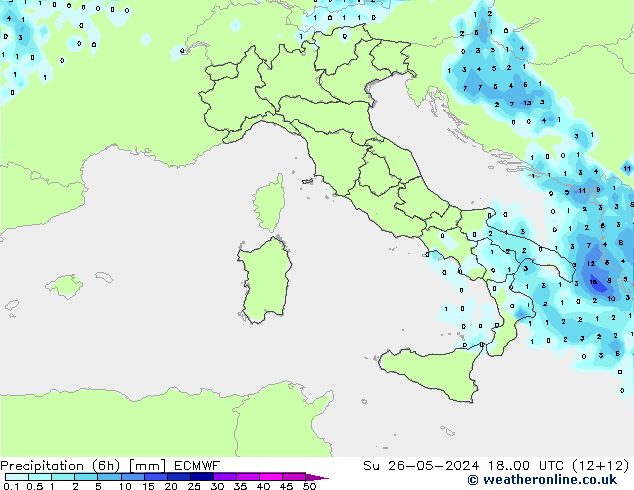 Z500/Rain (+SLP)/Z850 ECMWF Su 26.05.2024 00 UTC