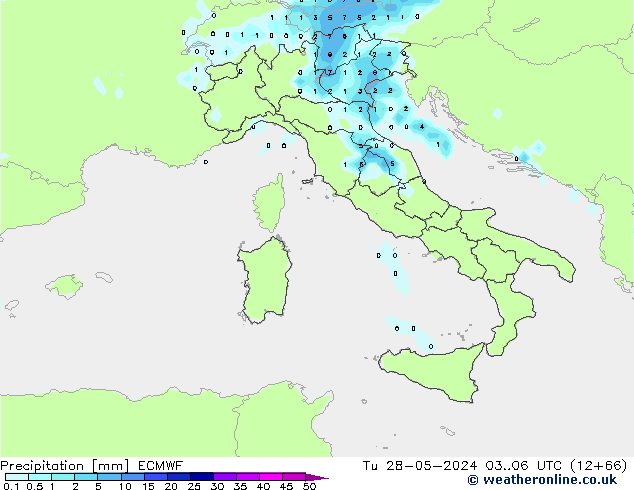 Yağış ECMWF Sa 28.05.2024 06 UTC