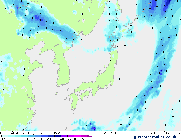 Z500/Rain (+SLP)/Z850 ECMWF  29.05.2024 18 UTC