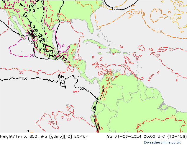 Z500/Rain (+SLP)/Z850 ECMWF  01.06.2024 00 UTC