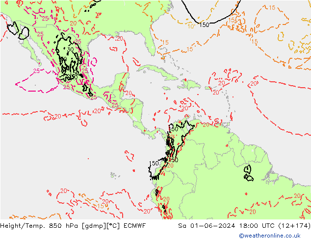 Z500/Rain (+SLP)/Z850 ECMWF сб 01.06.2024 18 UTC