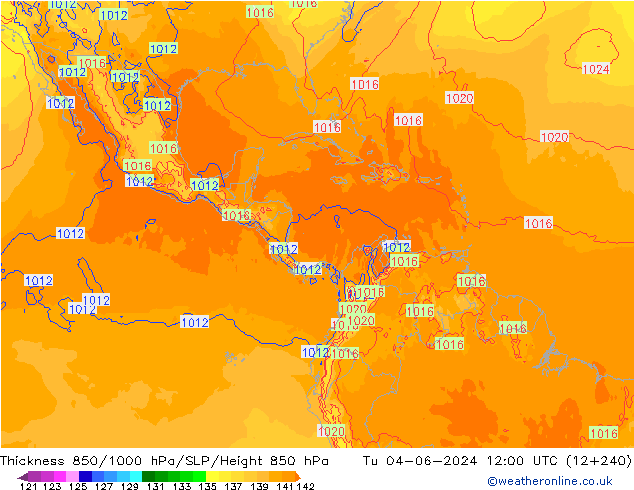 Thck 850-1000 hPa ECMWF Tu 04.06.2024 12 UTC