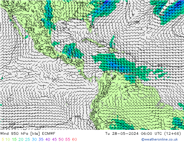 Wind 950 hPa ECMWF Tu 28.05.2024 06 UTC