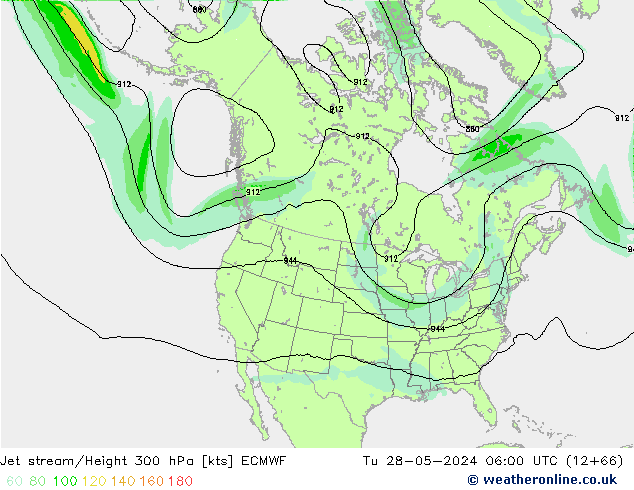 Jet Akımları ECMWF Sa 28.05.2024 06 UTC