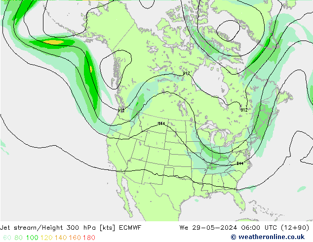 Polarjet ECMWF Mi 29.05.2024 06 UTC