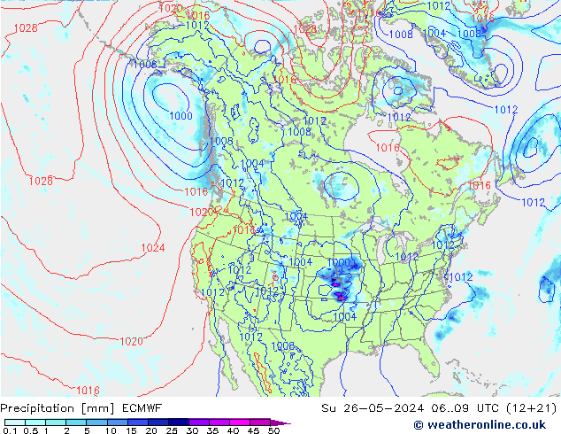 Yağış ECMWF Paz 26.05.2024 09 UTC